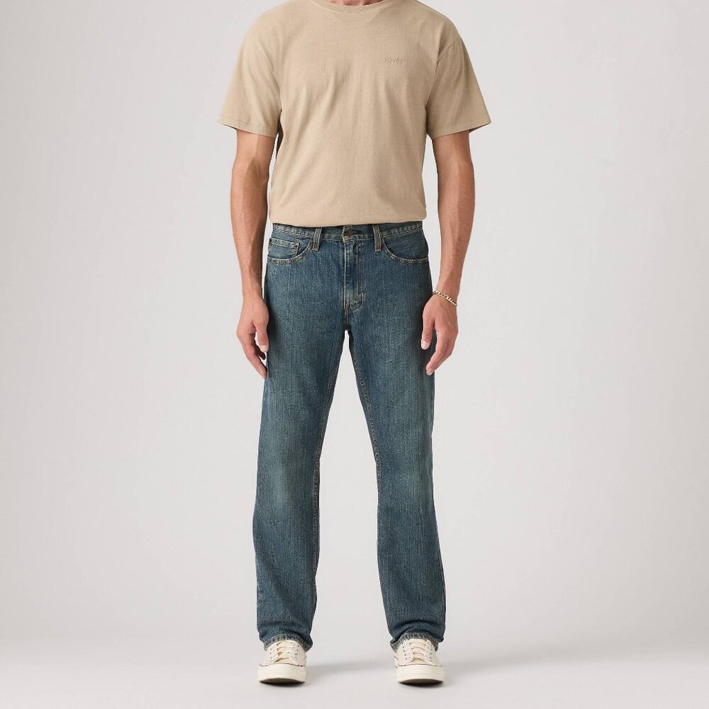 Nwt Levis 559 Jeans Mens 40x30 Blue Relaxed Straight Medium Wash Rigid Denim